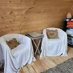 营地 En Bois Avec Jacuzzi Prive Et Piscine